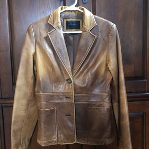 Banana Republic Leather Blazer